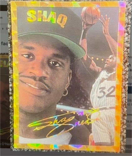 1992 Sports Stars USA #5 Shaquille O'Neal Rookie of the Year Gold Foil — front