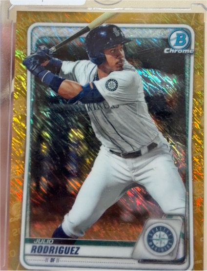 2020 Bowman Chrome #BCP-19 Julio Rodriguez — front