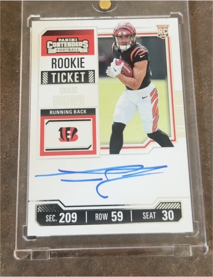 2023 Panini Contenders Rookie Ticket #105 Chase Brown — front