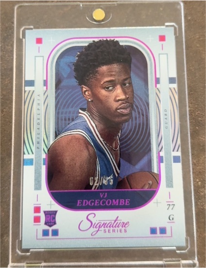 2025 Panini Signature Series #77 VJ Edgecombe — front