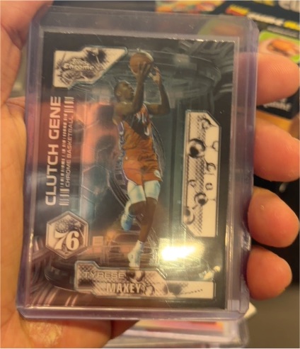 2026 Topps Chrome Update #CG-2 Tyrese Maxey Clutch Gene — front
