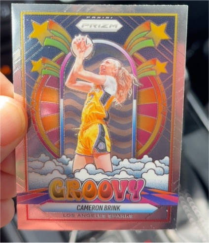 2025 Panini Prizm WNBA #2 Cameron Brink Groovy — front