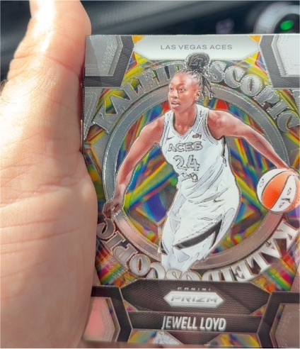 2025 Panini Prizm WNBA #7 Jewell Loyd Kaleidoscopic Las Vegas Aces — front