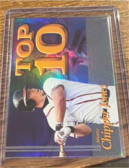 2026 Panini Decades 90s Pop Culture #T10-CJ Chipper Jones Top 10 — front