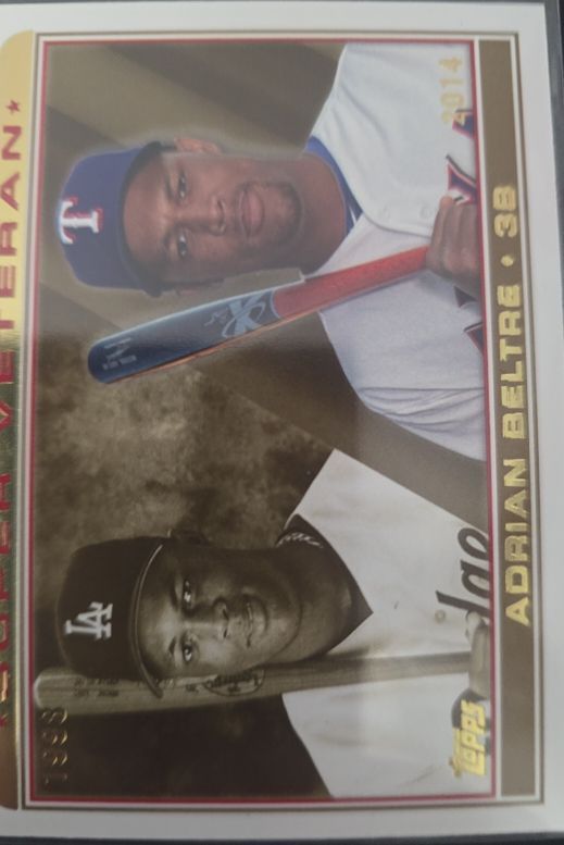 2014 Topps #SV-4 Adrian Beltre Super Veteran Insert — front