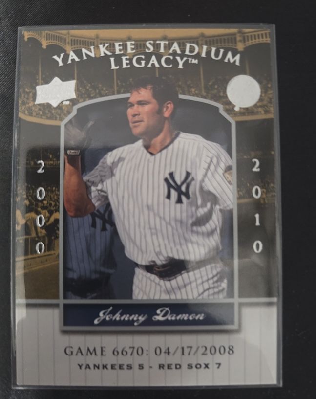 2008 Upper Deck Yankee Stadium Legacy #6710 Johnny Damon — front