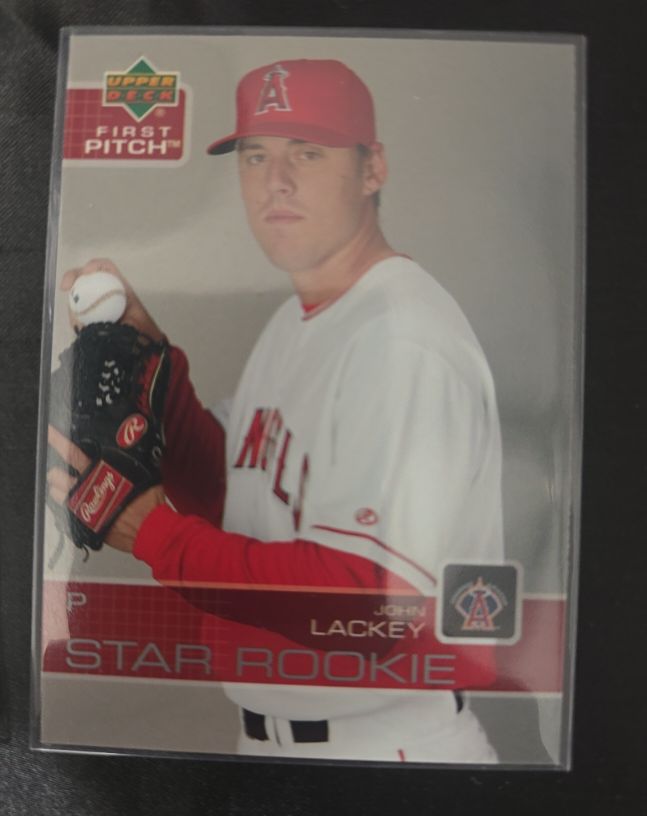 2003 Upper Deck First Pitch #1 John Lackey Star Rookie — front