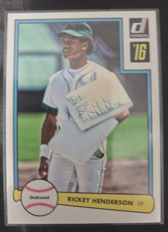 2016 Panini Donruss 1982 Design #D82-47 Rickey Henderson — front