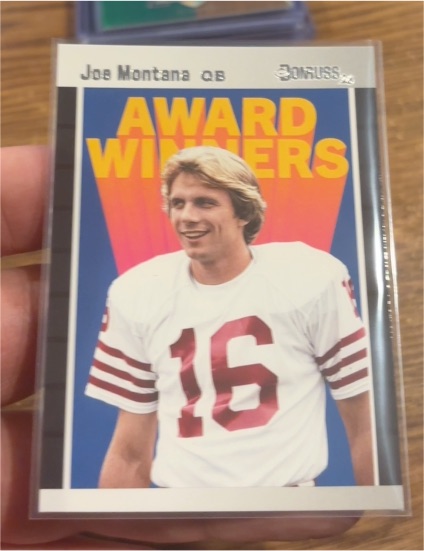 2026 Panini Donruss 90s Pop Culture #AW-JM Joe Montana Award Winners Insert — front
