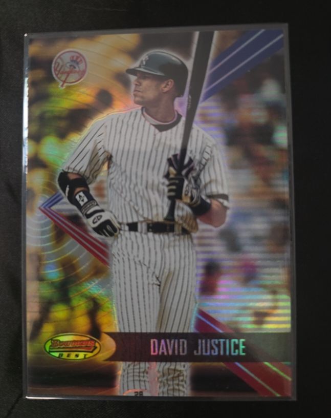 2001 Bowman's Best #100 David Justice — front