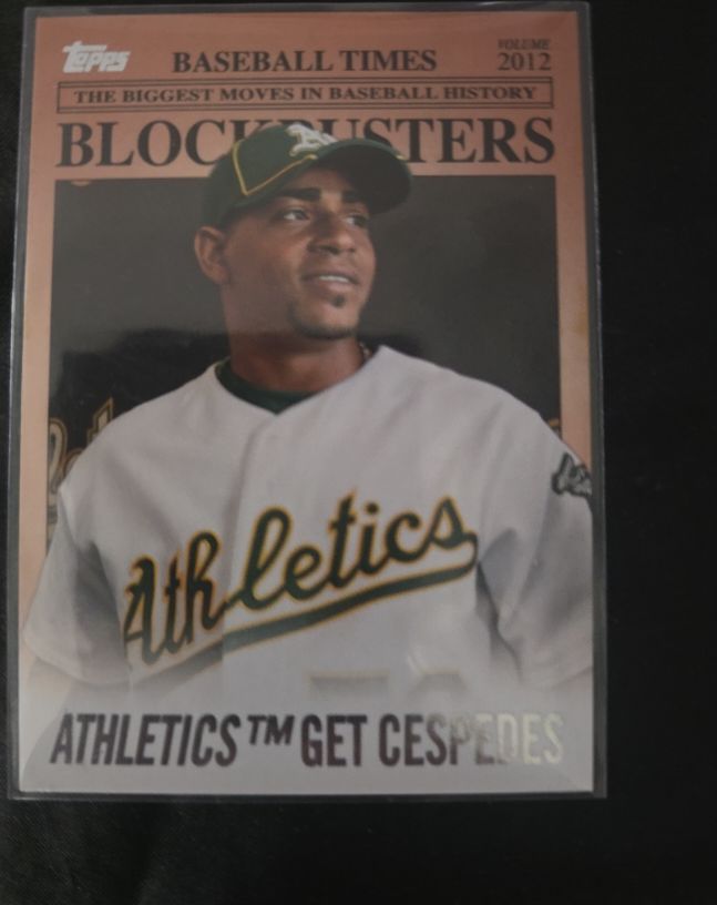 2012 Topps Update Blockbusters #BB-13 Yoenis Cespedes — front