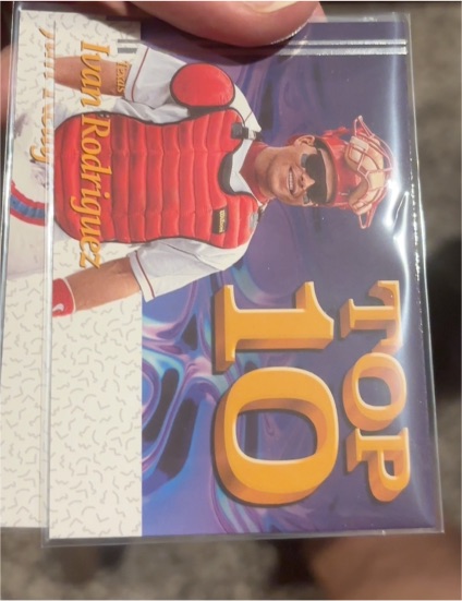 2026 Panini Decades 90s Pop Culture #T10-IR Ivan Rodriguez Top 10 Insert — front