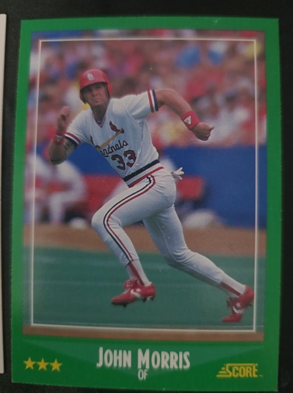 1988 Score #346 John Morris — front