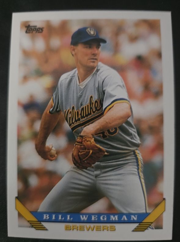 1993 Topps #261 Bill Wegman Milwaukee Brewers — front