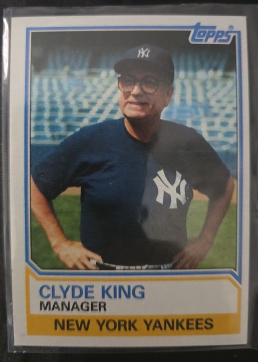 1983 Topps #486 Clyde King — front