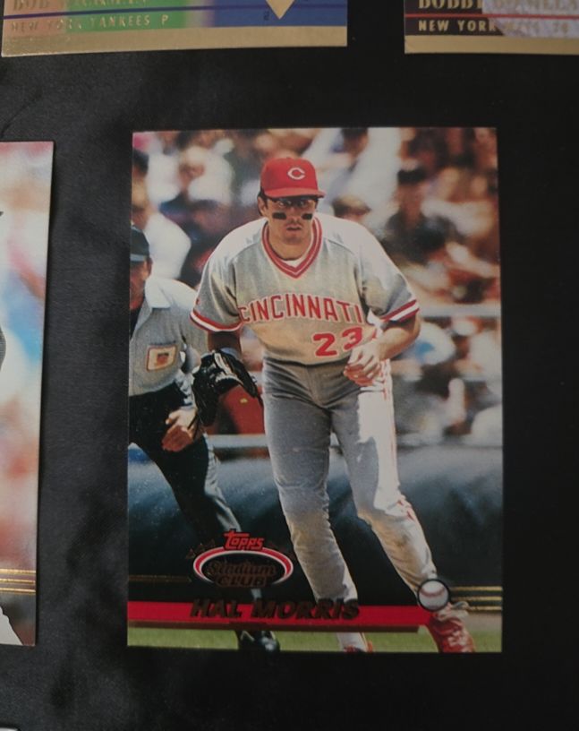 1991 Topps Stadium Club #92 Hal Morris — front