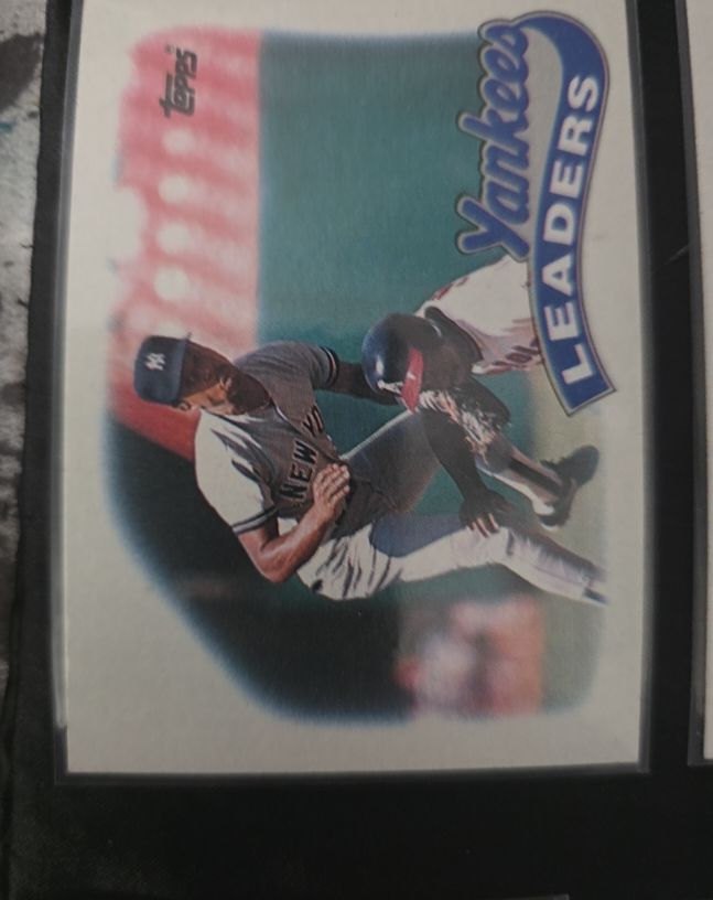 1989 Topps #519 Team Leaders New York Yankees — front