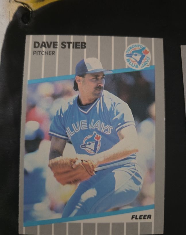 1989 Fleer #244 Dave Stieb — front