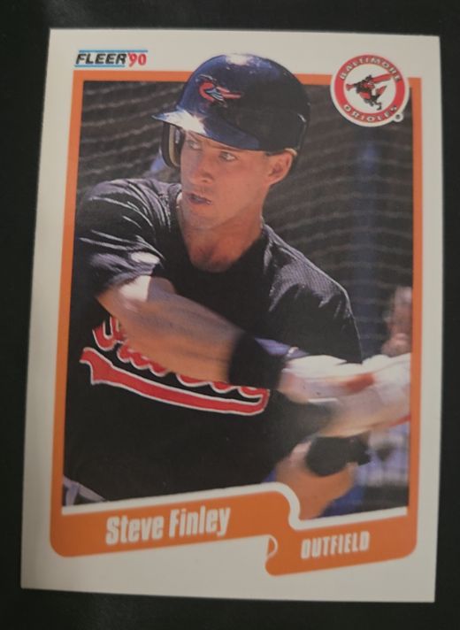 1990 Fleer #176 Steve Finley — front