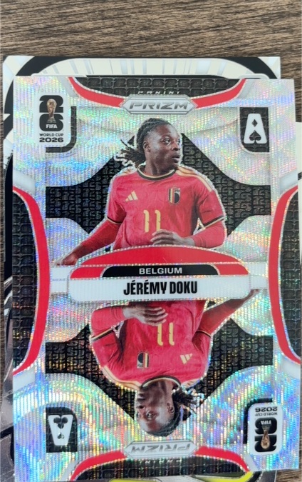 2026 Panini Prizm FIFA World Cup #13 Jérémy Doku — front