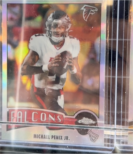 2025 Topps Chrome 1975 Topps Insert #1975-2 Michael Penix Jr. — front