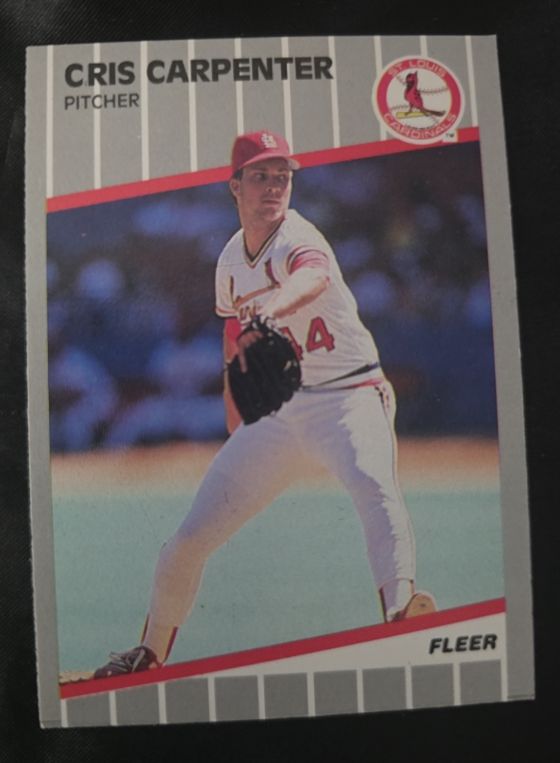 1989 Fleer Update #U-117 Cris Carpenter — front