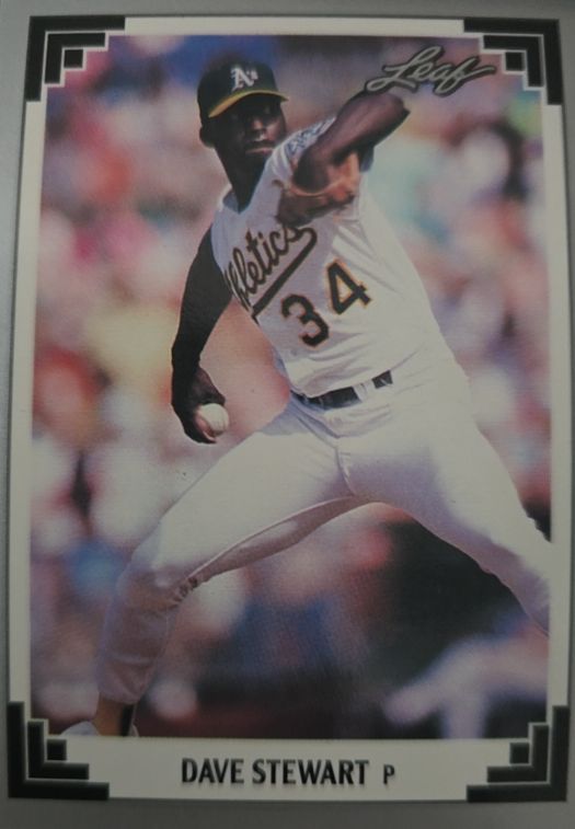 1991 Leaf #417 Dave Stewart — front