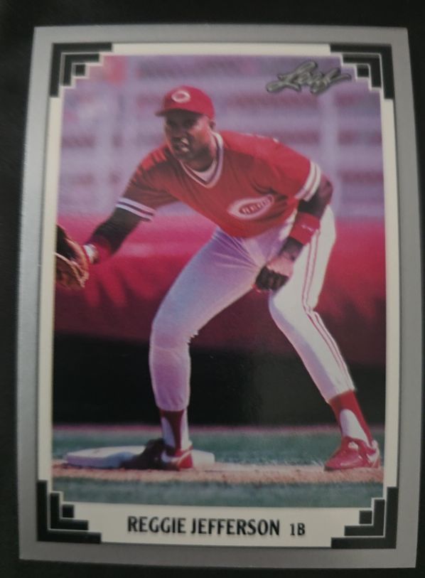 1991 Leaf #514 Reggie Jefferson — front