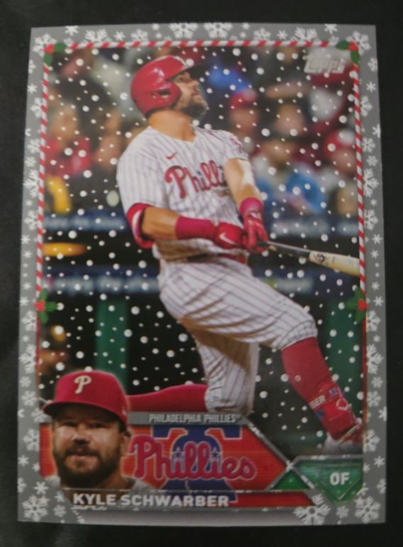 2023 Topps Holiday #H9 Kyle Schwarber — front