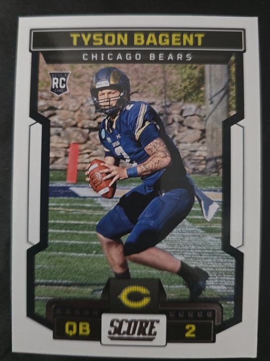 2023 Panini Score #312 Tyson Bagent RC Chicago Bears — front