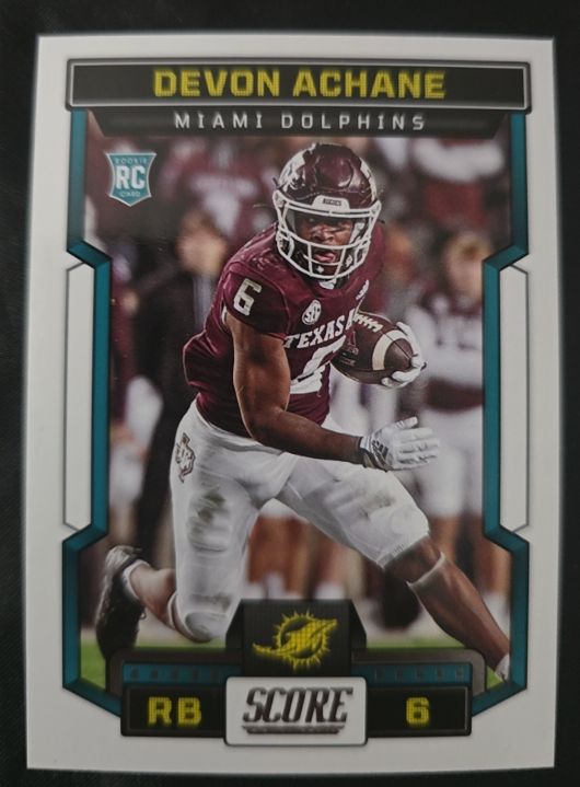 2023 Panini Score #317 Devon Achane — front