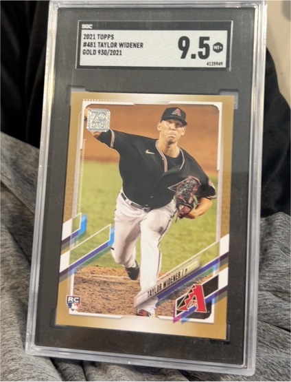 2021 Topps #481 Taylor Widener Gold — front