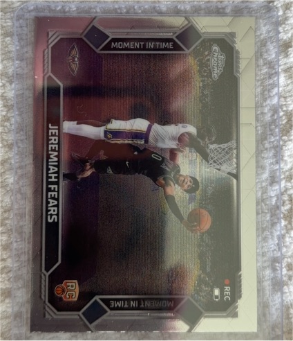2026 Topps Chrome Update #MT-20 Jeremiah Fears Moment In Time Rookie — front