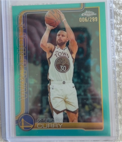 2025-26 Topps Chrome Update #006/299 Stephen Curry — front