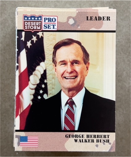 1991 Pro Set Desert Storm #79 George Herbert Walker Bush — front