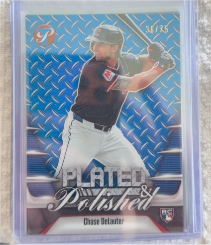 2026 Topps Pristine Plated and Polished #PP-27 Chase DeLauter — front