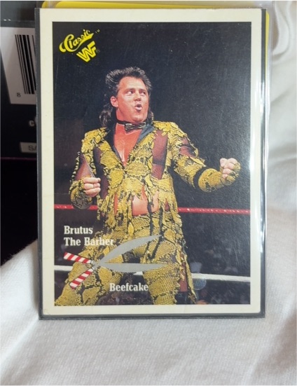 1990 Classic WWF The History of Wrestlemania #146 Brutus The Barber Beefcake — front