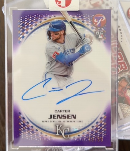 2026 Topps Pristine #PA-CJ Carter Jensen — front