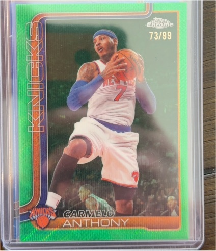2025-26 Topps Chrome Update #148 Carmelo Anthony — front