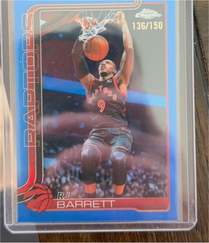 2025-26 Topps Chrome #136 RJ Barrett — front