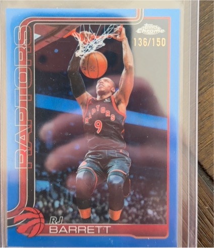 2025 Topps Chrome #136 RJ Barrett — front