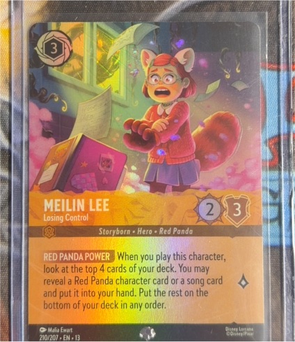 2023 Disney Lorcana #210 Meilin Lee - Losing Control — front
