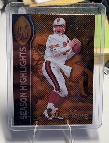 1997 Pinnacle Zenith Season Highlights #133 Steve Young — front