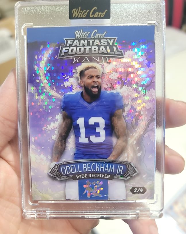 2026 Wild Card Fantasy Football Kanji #FMKWGR1-OB Odell Beckham Jr. — front