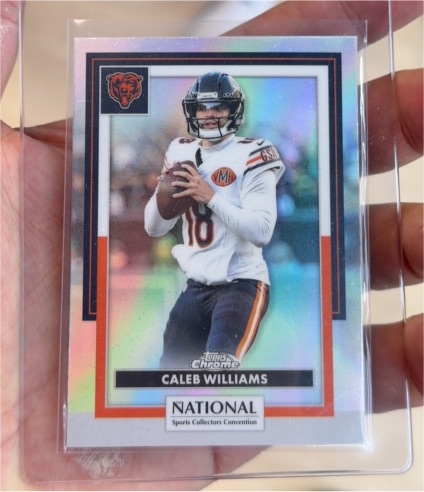 2026 Topps Chrome National Sports Collectors Convention #NFL-09 Caleb Williams — front
