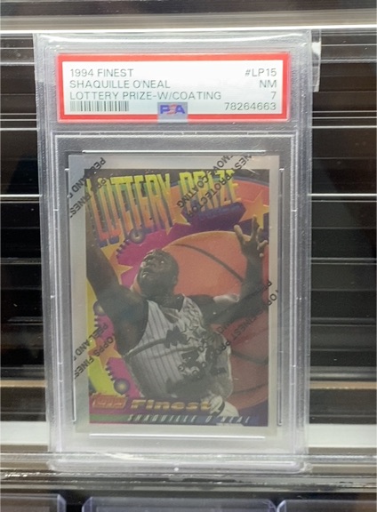 1994 Topps Finest #LP15 Shaquille O'Neal Lottery Prize — front