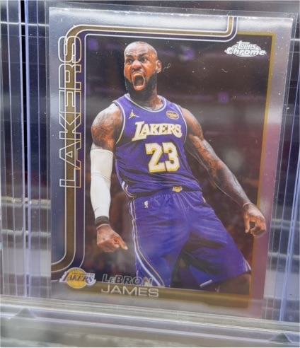 2025-26 Topps Chrome Update #1 LeBron James — front