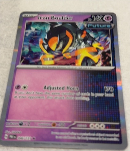 2024 Pokemon Stellar Crown #071/142 Iron Boulder — front