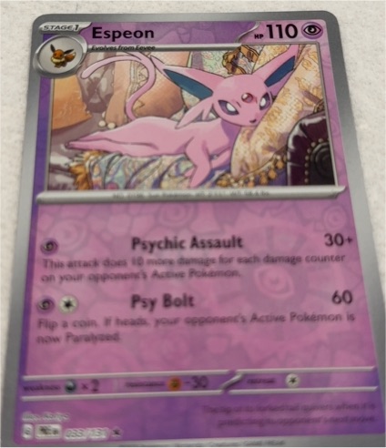 2025 Pokémon SV: Prismatic Evolutions #033 Espeon — front