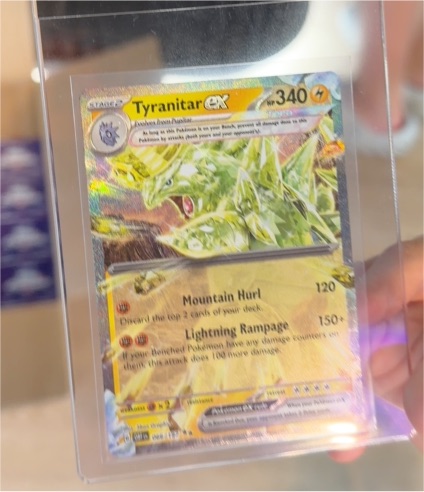 2023 Pokémon SV03 Obsidian Flames #066 Tyranitar EX — front